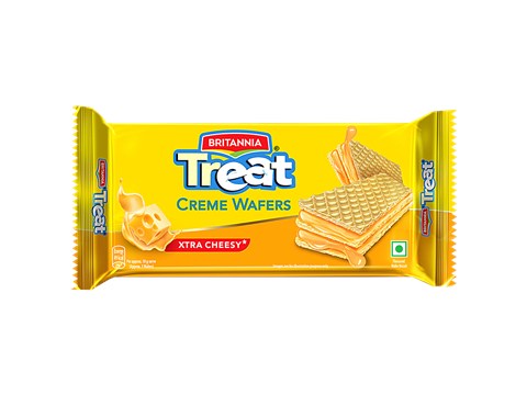 Britannia Treat - Cheese Flavoured Wafer Biscuit, 55 g