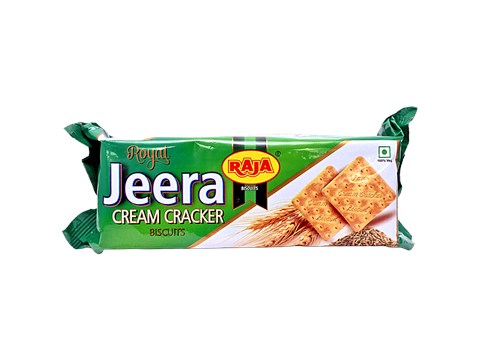Raja Royal Cream Cracker Biscuits - Jeera, 230 g