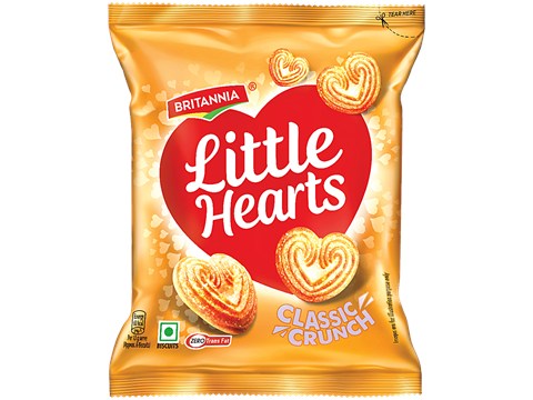 Britannia Little Hearts Classic Crunch Biscuits, 13 g