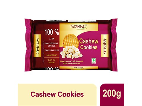 Patanjali Cashew Atta Cookies, 200 g