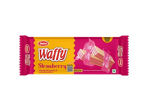 Dukes  Waffy Strawberry Flavoured Wafers, 55 g