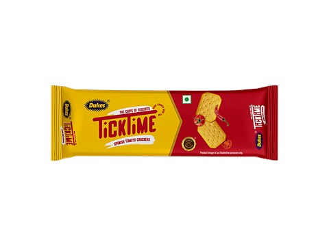 Dukes  TickTime Spanish Tomato Flavoured Cracker Biscuits, 48 g