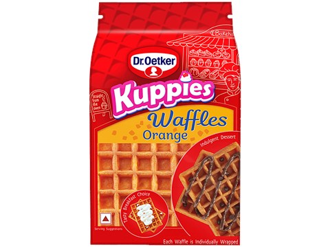 Dr.Oetker Kuppies Orange Waffles, 180 g