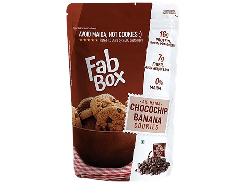 Fabbox Choco Chips Banana Cookies, 91 g