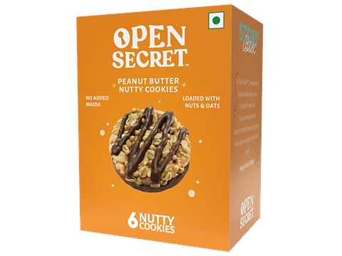 Open Secret Peanut Butter Chocolate Nutty Cookies, 75 g