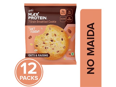 RiteBite Max Protein Oats & Raisins Cookie, 55 g