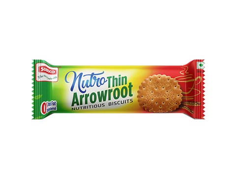 Sobisco Nutro Thin Arrowroot Nutritious Biscuit, 215 g