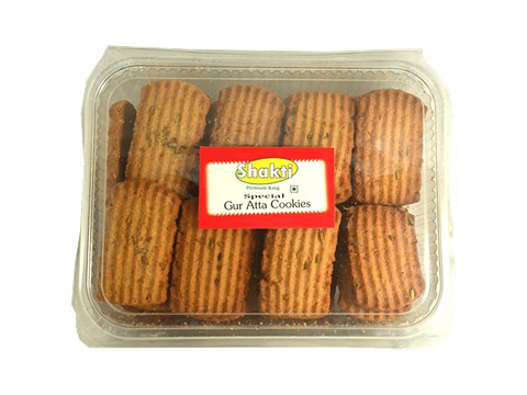 Shakti Special Gur Atta Cookies - Premium, Cripsy, No Preservatives, 400 g