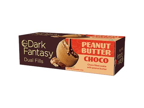 Sunfeast Dark Fantasy Peanut Butter Choco Dual Fills Biscuit, 69 g