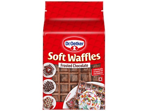 Dr.Oetker Soft Waffles - Frosted Chocolate, Ready To Use, 250 g