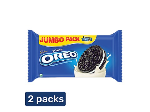 Cadbury Oreo Vanilla Flavour Creme Sandwich Biscuit, 2x459.25 g