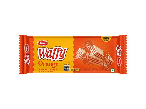 Dukes  Waffy Orange Flavoured Wafers, 55 g