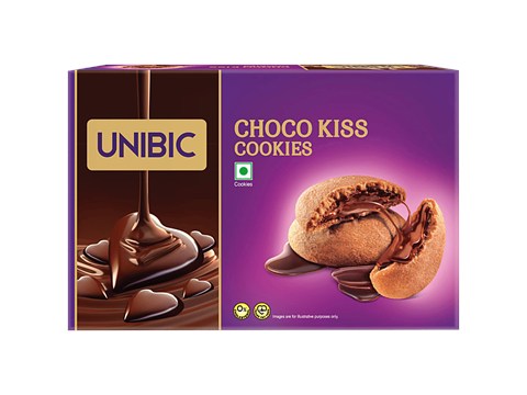 Unibic Foods Centre Filled Cookies - Choco Kiss, For Snacking, 60 g