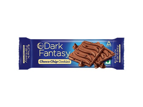 Sunfeast Dark Fantasy Choco Chip - Biscuit Made With Deliciously Rich Chocolate, 150 g