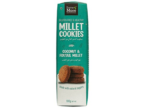 Some More Gluten Free Coconut & Foxtail Millet Cookies - Made With Natural Jaggery, 100 g