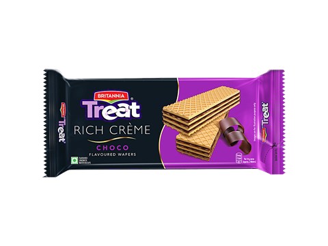 Britannia Treat Rich Creme Choco Flavoured Wafers, 55 g