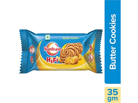 Sunfeast Hifi Cookies - Biscuits - Butter, 35 g