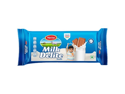 Marino Milk Delite Biscuits - Enriched With Whole Milk, Teatime Snack, 80 g