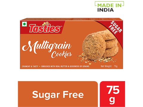 Tasties Multigrain Cookies - Sugar Free, 75 g