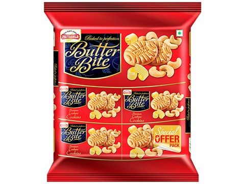 Priyagold Butter Bite - Premium Cashew Cookies, 520 g