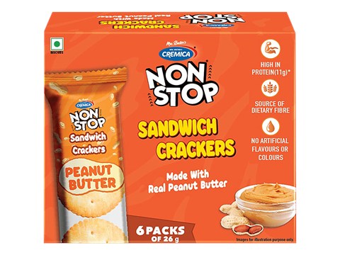 Cremica Peanut Butter Sandwich Cracker, 156 g