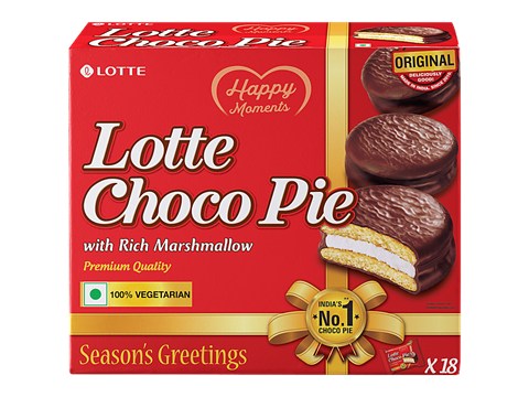 Lotte Choco Pie - Original, With Rich Marshmallow, 28 g
