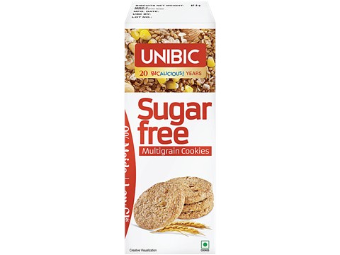 Unibic Sugar Free Multigrain Cookies, 67.5 g