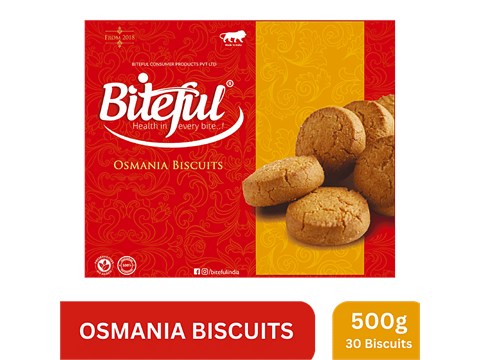 Biteful Osmania Biscuits - Value Pack, Sweet & Salty, 500 g