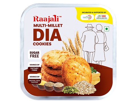 Raajali Multi-Millet Dia Cookies - Sugar Free, 120 g