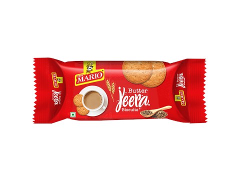 MARIO Butter Jeera Biscuits - Sweet & Salty, Flavourful Cookies, Perfect With Tea/Coffee, 82 g