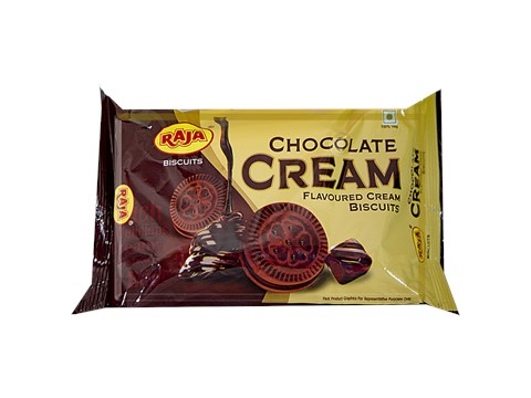 Raja Cream Biscuits - Chocolate, 85 g
