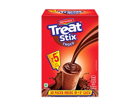 Britannia Treat Stix - Choco Filled Wafer Biscuits, Crispy, 10.5 g