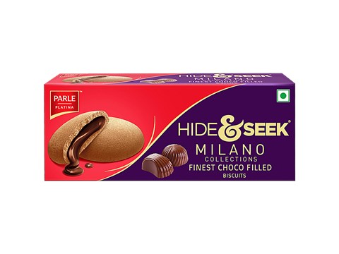 Parle Platina Hide & Seek Milano Collections Finest Choco Filled Biscuits, 60 g