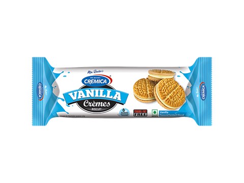 Cremica Vanilla Creme Biscuits, 138 g