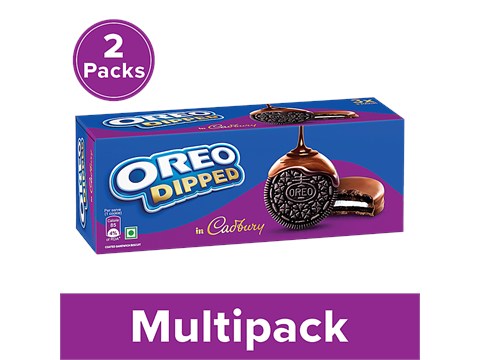 Cadbury Oreo Dipped Cookie, 2x150 g