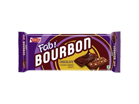 Parle Fab Bourbon Cream Biscuits - Chocolate, 450 g