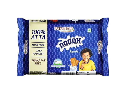 Patanjali Doodh Atta Biscuits, 255 g