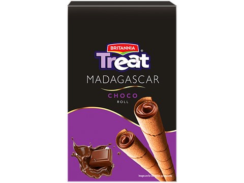 Britannia Treat Madagascar Choco Roll, 75 g