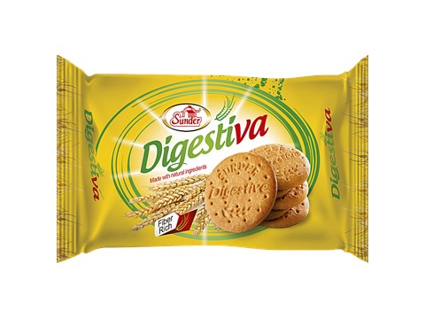 Sunder Digestiva Biscuit - Rich In Fibre, 75 g