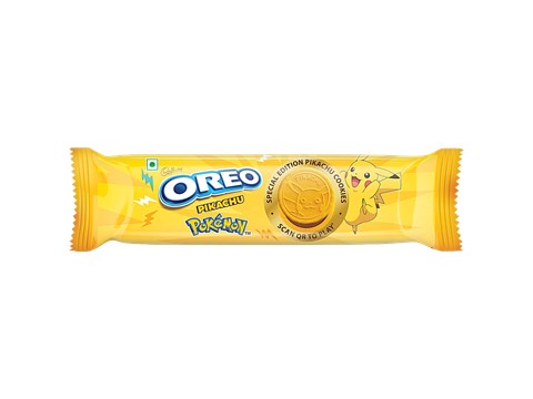 Cadbury Oreo Pikachu Cookies With Choco Creme Flavour Sandwich Biscuit, 108.55 g