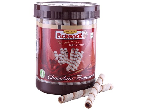 Pickwick  Wafer Rolls - Chocolate, 300 g
