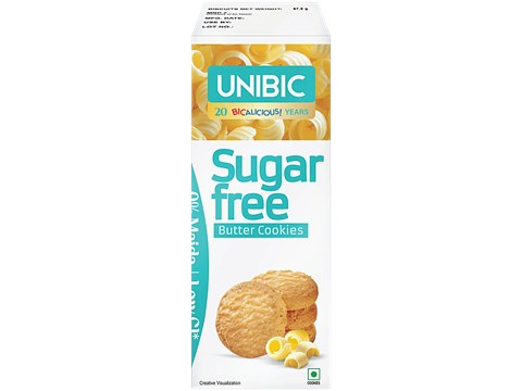 Unibic Sugar Free Butter Cookies, 67.5 g