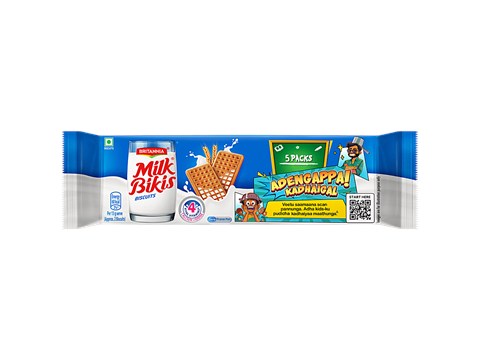 Britannia Milk Bikis Biscuits, 500 g