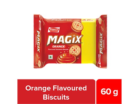 Parle Biscuits - Magix Kream Orange, 68 g