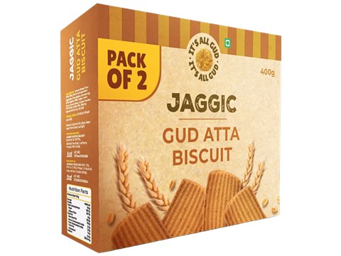 Jaggic Gud Atta Biscuit, 400 g