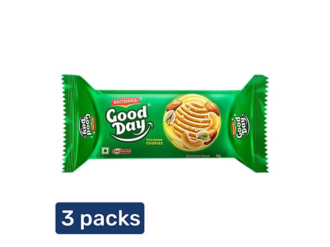 Britannia Good Day - Nuts Cookie, 3x100 g