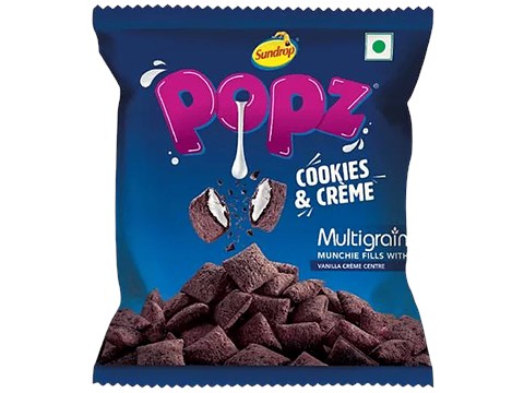 Sundrop Popz Cookies & Creme - Multigrain Munchie Fills, 23 g