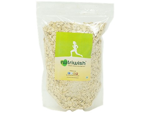 Nutriwish Gluten-Free Rolled Oats - Premium, 500 g