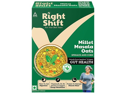 Right Shift Millet Masala Oats Spinach & Corn, 240 g