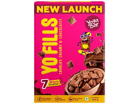 Yoga Bar Yo Fills - 7 Whole Grains, High In Fibre & Iron, Crunchy, Creamy, Chocolatey, No Maida, 200 g